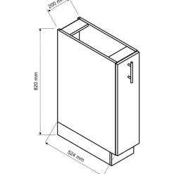 Meble Kuchenne>Stolkar Szafka cargo 20 ADELE