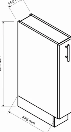 Meble Kuchenne>Stolkar Szafka cargo 15 cm CLARA