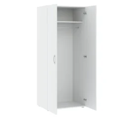 Meble Dla Dzieci|Meble Młodzieżowe>INTER MEBLE Szafka do sypialni dwudrzwiowa z drążkiem BARENA biała biały