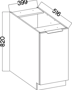 Meble Kuchenne></noscript>Lempert Szafka kuchenna 40 cm MARGARET orzech okapi
