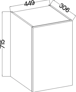 Meble Kuchenne></noscript>Lempert Szafka kuchenna górna 45 cm MARGARET orzech okapi