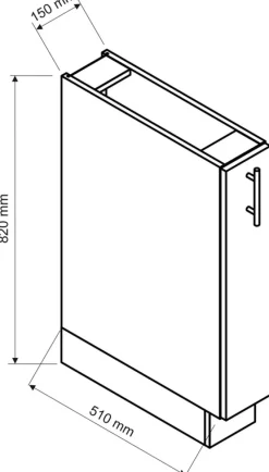 Meble Kuchenne|Szafki></noscript>Stolkar Szafka kuchenna kosz cargo 15 cm BRIT