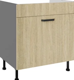 Meble Kuchenne>Lempert Szafka kuchenna pod zlewozmywak 80 cm SUNSHINE jodełka