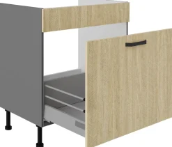 Meble Kuchenne>Lempert Szafka kuchenna pod zlewozmywak 80 cm SUNSHINE jodełka