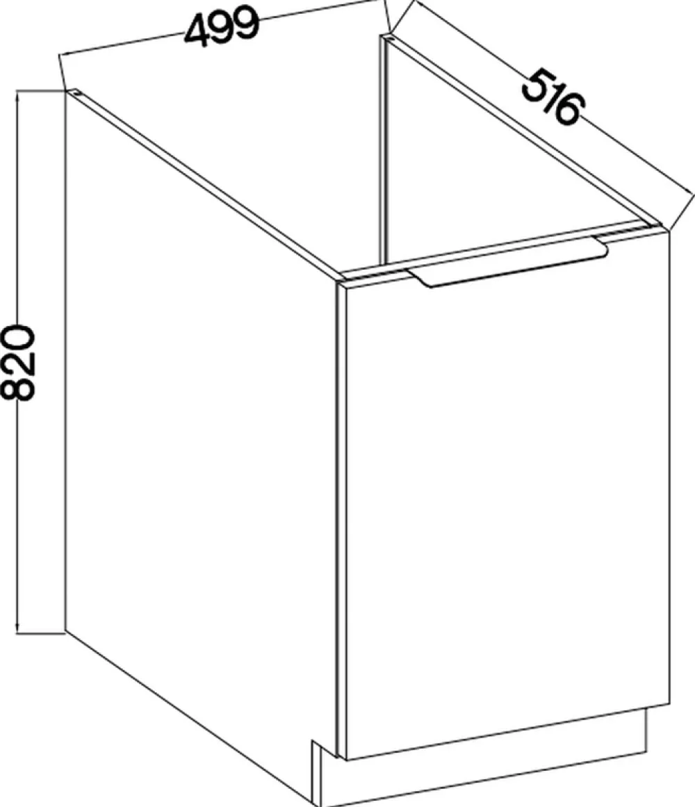 Meble Kuchenne>Lempert Szafka kuchenna pod zlewozmywak 50 cm ANES