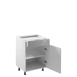 Meble Kuchenne>GAŁA MEBLE Szafka kuchenna stojąca 60 cm szary połysk szuflada ACELSIO