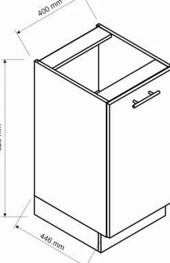 Meble Kuchenne>Stolkar Szafka kuchenna stojąca 40 cm CLARA