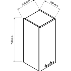 Meble Kuchenne>Stolkar Szafka kuchenna wisząca 30 cm ADELE