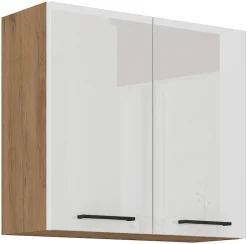 Meble Kuchenne>Lempert Szafka kuchenna wisząca 80 cm biały połysk VIKI