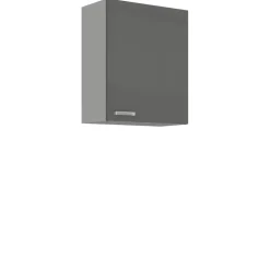 Meble Kuchenne>Lempert Szafka kuchenna wisząca połysk 60 cm SILVER szary