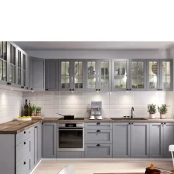 Meble Kuchenne></noscript>GAŁA MEBLE Szafka kuchenna wisząca z ociekaczem 80 cm szara LATERANI