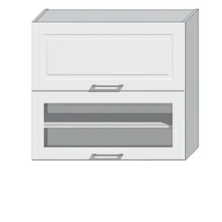 Meble Kuchenne></noscript>Stolkar Szafka kuchenna ze szklanym frontem 80 cm NATALIA