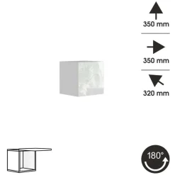 Meble Młodzieżowe|Zestawy Mebli Do Salonu>BROMARKT Szafka kwadrat biała PREMIUM biały