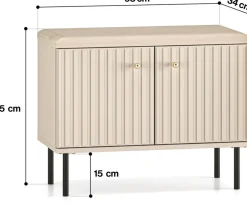 Szafki Na Buty|Zestawy Mebli Do Salonu></noscript>ML Meble Szafka na buty 68 cm SOPHIE cashmere