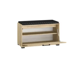 Szafki Na Buty>ML Meble Szafka na buty 80 cm z tapicerowanym siedziskiem CARO