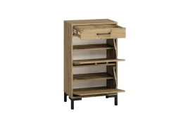 Szafki Na Buty|Zestawy Mebli Do Salonu>ML Meble Szafka na buty do przedpokoju NEVIO dąb artisan