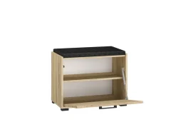 Szafki Na Buty>ML Meble Szafka na buty z siedziskiem 60 cm CARO dąb sonoma