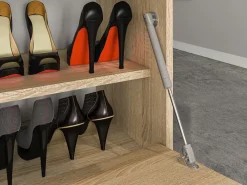 Szafki Na Buty></noscript>ML Meble Szafka na buty z siedziskiem 60 cm CARO dąb sonoma