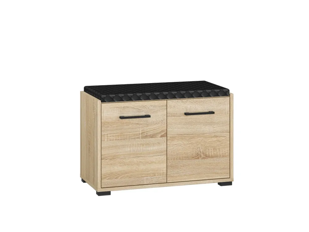 Szafki Na Buty>ML Meble Szafka na buty z siedziskiem 70 cm CARO dąb sonoma