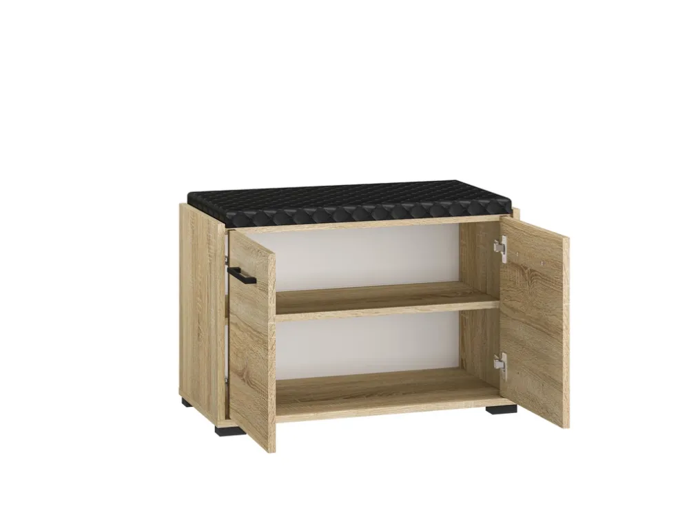 Szafki Na Buty>ML Meble Szafka na buty z siedziskiem 70 cm CARO dąb sonoma