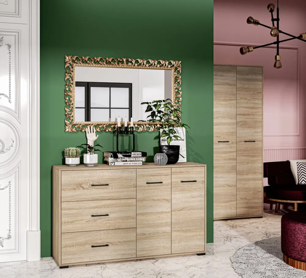 Szafki Na Buty>ML Meble Szafka na buty z siedziskiem 70 cm CARO dąb sonoma