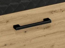 Szafki Na Buty|Zestawy Mebli Do Salonu></noscript>ML Meble Szafka na buty z tapicerowanym siedziskiem do przedpokoju NEVIO dąb artisan