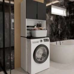 Szafki Łazienkowe>KIER Szafka nad pralkę z blatem 64 cm TREMO PLUS