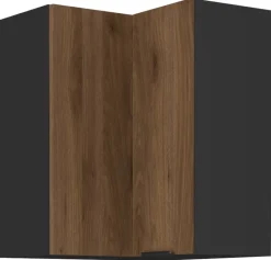 Meble Kuchenne>Lempert Szafka narożna kuchenna 60x60 cm MARGARET orzech okapi