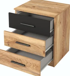 Zestawy Mebli Do Sypialni|Szafki Nocne>Helvetia Szafka nocna 45 cm z szufladami do sypialni BETA