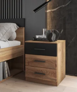 Zestawy Mebli Do Sypialni|Szafki Nocne></noscript>Helvetia Szafka nocna 45 cm z szufladami do sypialni BETA