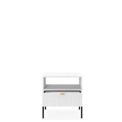 Szafki Nocne>PIASKI Szafka nocna biała AVANTI z szufladą biały