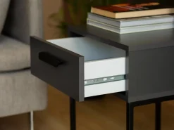 Szafki Nocne></noscript>INTER MEBLE Szafka nocna biała do sypialni COTTA z szufladą biały