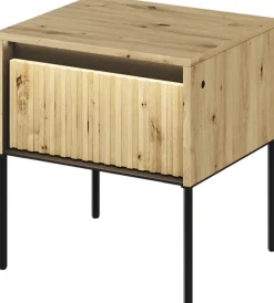 Szafki Nocne></noscript>lenart. Szafka nocna do sypialni z ryflowanym frontem TREND