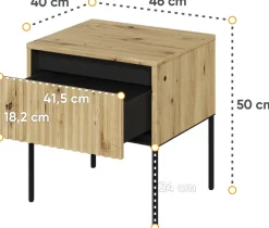 Szafki Nocne></noscript>lenart. Szafka nocna do sypialni z ryflowanym frontem TREND