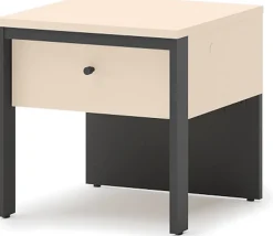 Zestawy Mebli Do Sypialni|Szafki Nocne>lenart. Szafka nocna do sypialni z oświetleniem beżowa ENNA