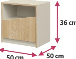 Zestawy Mebli Do Sypialni|Szafki Nocne></noscript>JUREK Szafka nocna do sypialni nowoczesna szary beż AMADEO