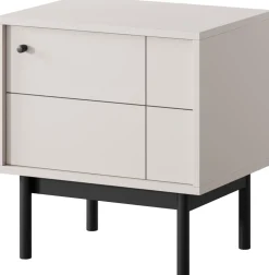 Szafki Nocne>PIASKI Szafka nocna do sypialni na wysokich nóżkach 54 cm JUVA dąb linea