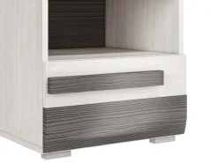 Zestawy Mebli Do Sypialni|Zestawy Mebli Młodzieżowych></noscript>ML Meble Szafka nocna z szufladą 46 cm BLANCO sosna śnieżna