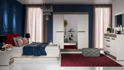 Zestawy Mebli Do Sypialni|Zestawy Mebli Młodzieżowych></noscript>ML Meble Szafka nocna z szufladą 46 cm BLANCO sosna śnieżna