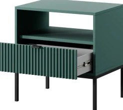 Szafki Nocne>PIASKI Szafka nocna z szufladą AVANTI ryflowany front labrador