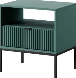 Szafki Nocne></noscript>PIASKI Szafka nocna z szufladą AVANTI ryflowany front labrador