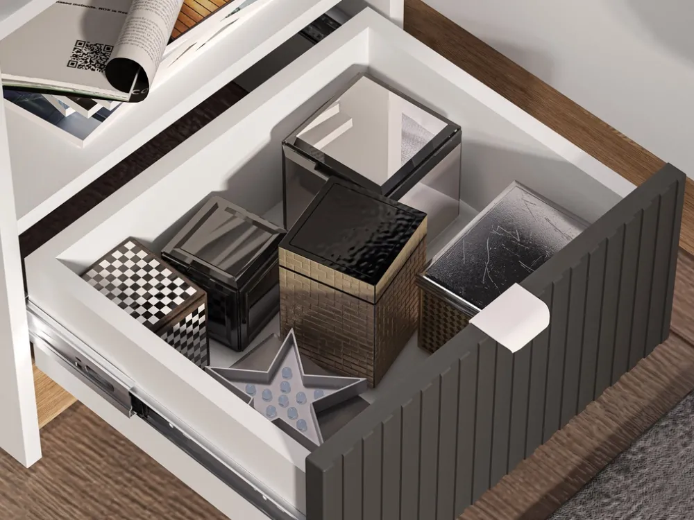 Zestawy Mebli Młodzieżowych>ML Meble Szafka nocna z szufladą do pokoju młodzieżowego 43 cm TORINO