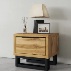 Meble Młodzieżowe|Zestawy Mebli Do Sypialni></noscript>Helvetia Szafka nocna z szufladą do sypialni 55 cm HALLE S