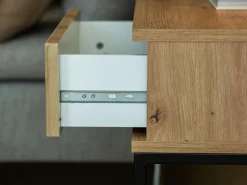 Szafki Nocne></noscript>INTER MEBLE Szafka nocna z szufladą push to open COTTA czarny