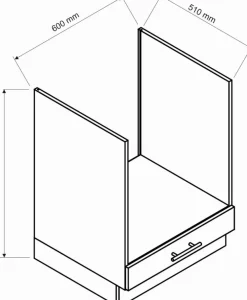 Meble Kuchenne>Stolkar Szafka pod kuchenkę gazową 60 cm NATALIA