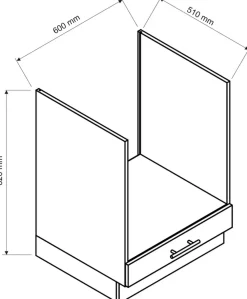 Meble Kuchenne|Szafki></noscript>Stolkar Szafka pod piekarnik 60 cm z szufladą BRIT cichy domyk