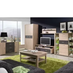 Szafki Rtv>JUREK Szafka pod telewizor 153 cm dąb sonoma FULL