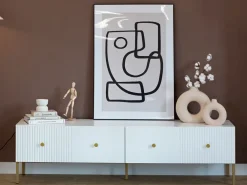 Szafki Rtv></noscript>INTER MEBLE Szafka pod telewizor 180 cm do salonu VALTEO biały