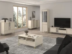 Zestawy Mebli Do Salonu|Szafki Rtv>Lempert Szafka pod telewizor 180 cm RTV 180 cm TOKEN beż piaskowy