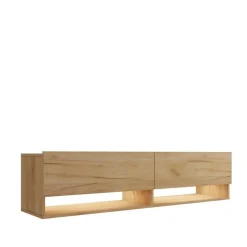 Zestawy Mebli Do Salonu|Szafki Rtv>BROMARKT Szafka pod telewizor dąb złoty 175 cm QUAD dąb craft złoty